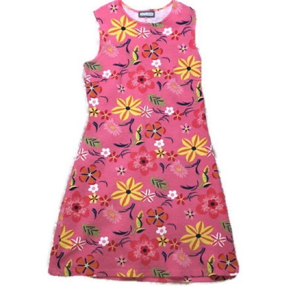 Vintage Dresses & Skirts - 3/$20 VINTAGE FLORAL TROPICAL PINK SHIFT DRESS